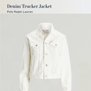 Polo by Ralph Lauren White Denim Trucker Jacket